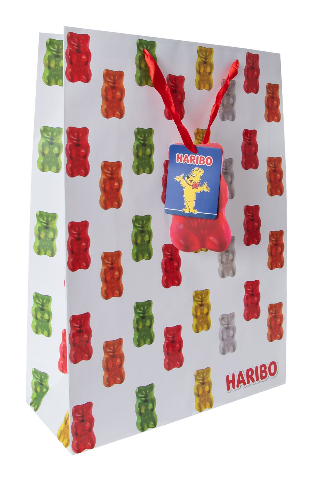Haribo Gummy Bears Gift Bag White