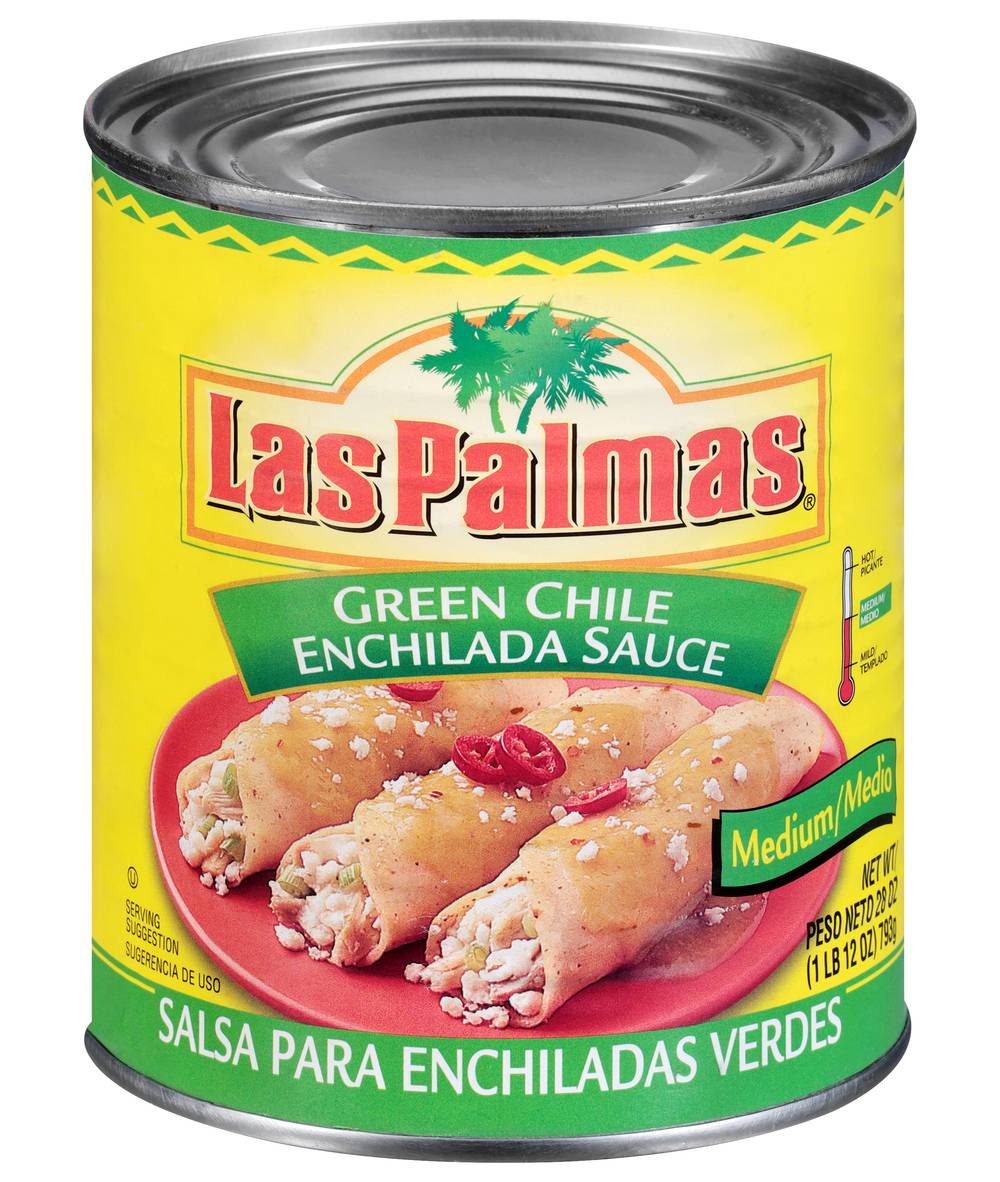 Las Palmas Medium Green Chile Enchilada Sauce (28 oz)