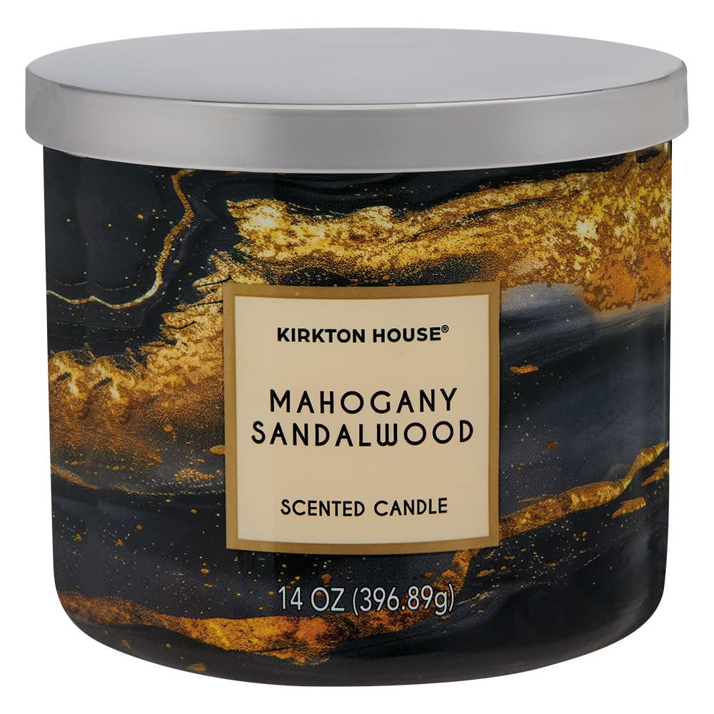 KIRKTON HOUSE 3 Wick Candle, Mahogany Sandalwood (14 oz)