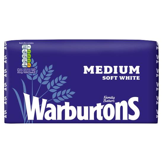 Warburtons Medium Soft White Bread (800g)