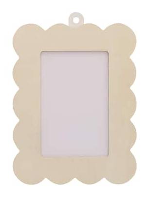 Make Market Wooden Scalloped Frame, 4" X 6"