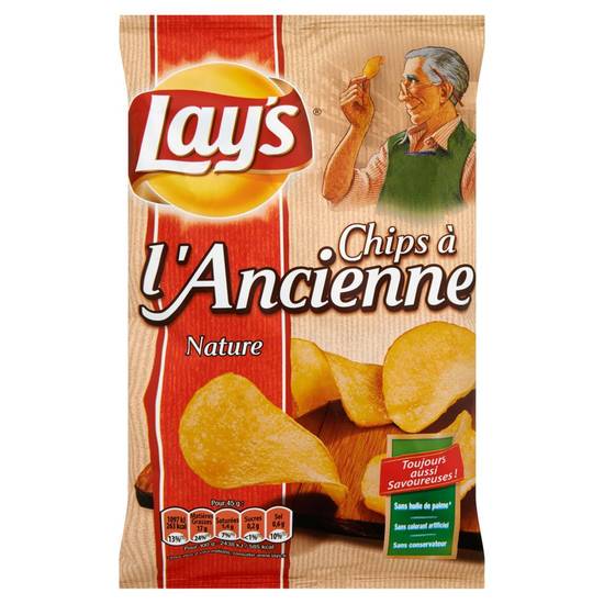 Chips à l'ancienne nature LAYS 45g