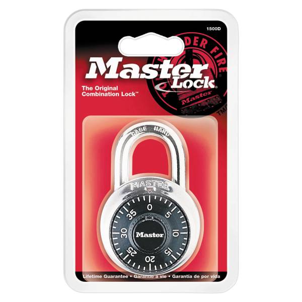 Master Lock Combination Padlock, Black (2 ct)