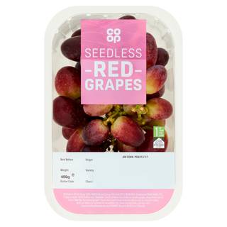 Co-op Seedless Red Grapes 450g
