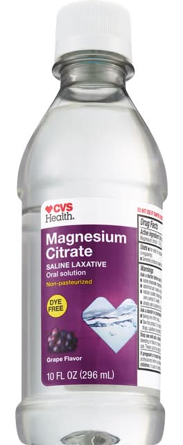 CVS Health Magnesium Citrate Saline Laxative, Grape (10 fl oz)