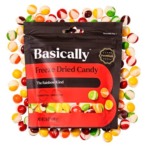 Basically Premium Rainbow Freeze Dried Candy (2.6 oz)