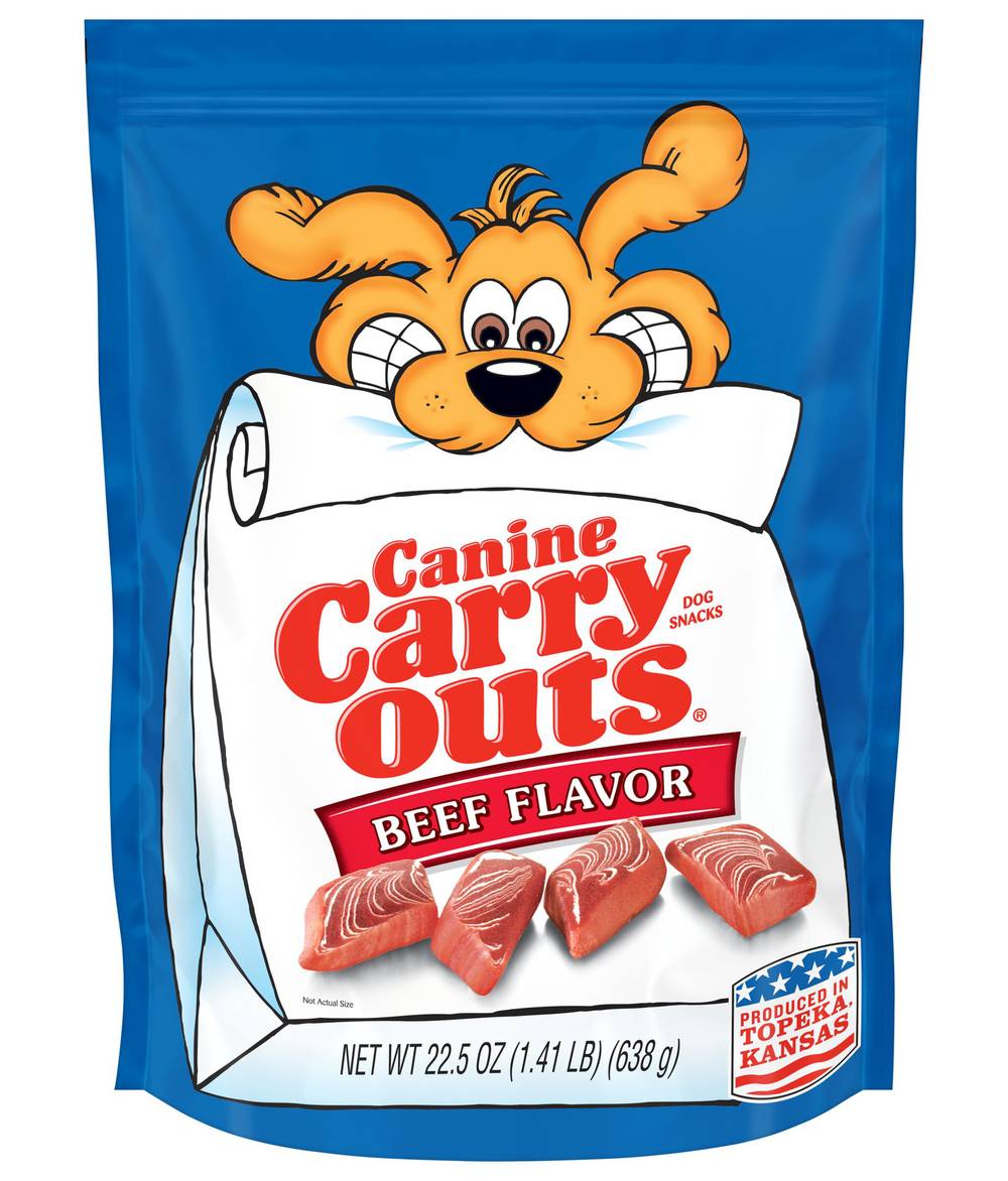 Canine Carry Outs Beef Flavor Chewy Dog Snacks (22.5 oz)
