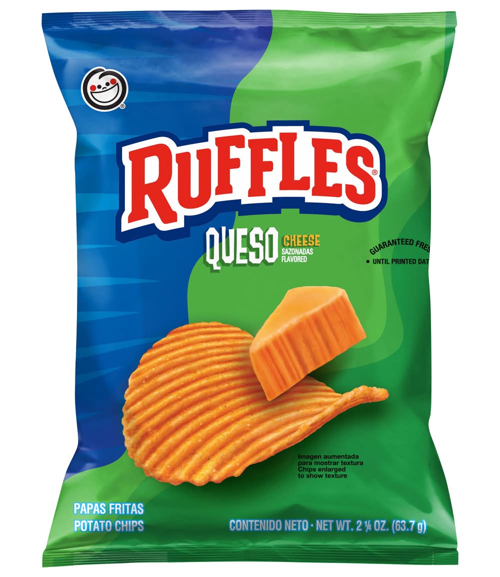 Ruffles Potato Chips, Queso Cheese (2.25 oz)