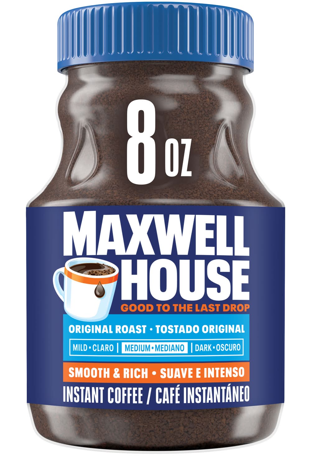 Maxwell House Original Smooth & Rich Medium Roast Instant Coffee (8 oz)