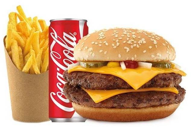 Menu  Triple Cheese Burger