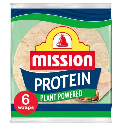 Mission Protein Plant Powered Super Soft Tortilla Wraps (6 pack)