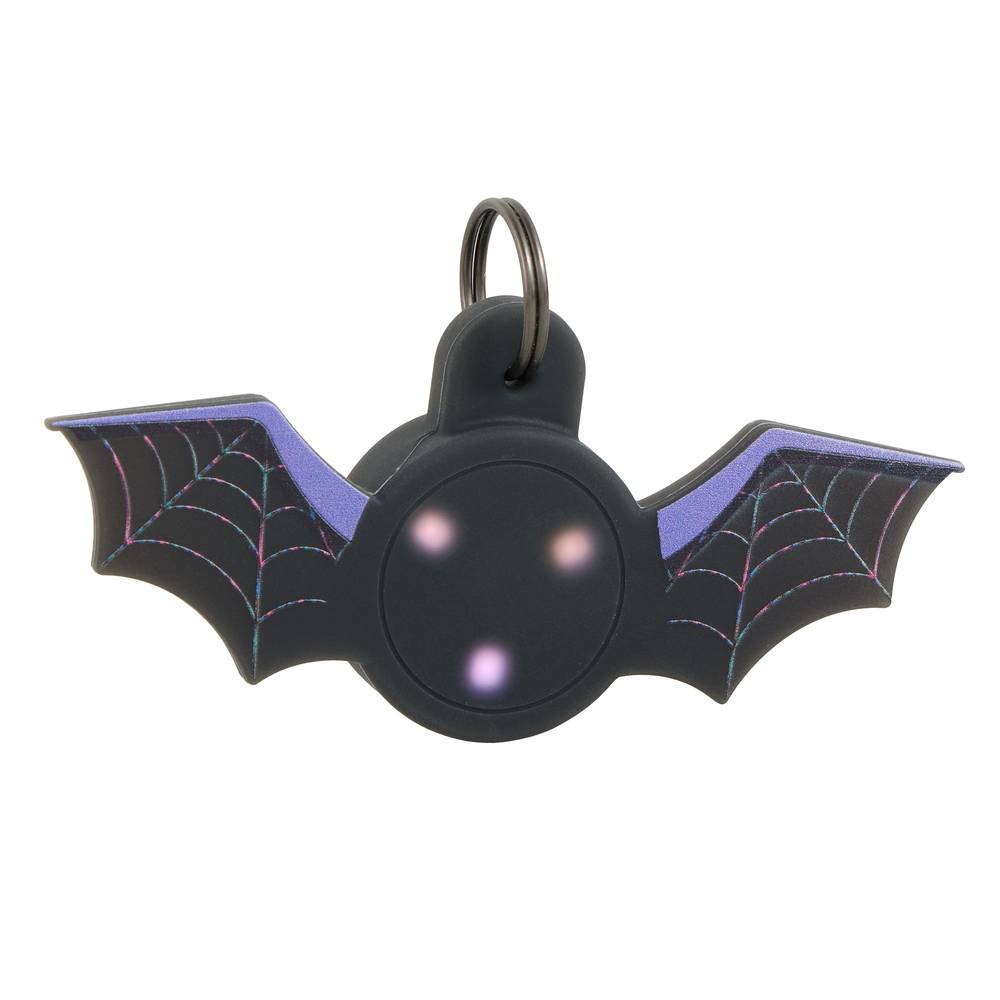 Thrills & Chills Bat Light Up Charm Pet Accessory (Color: Black)