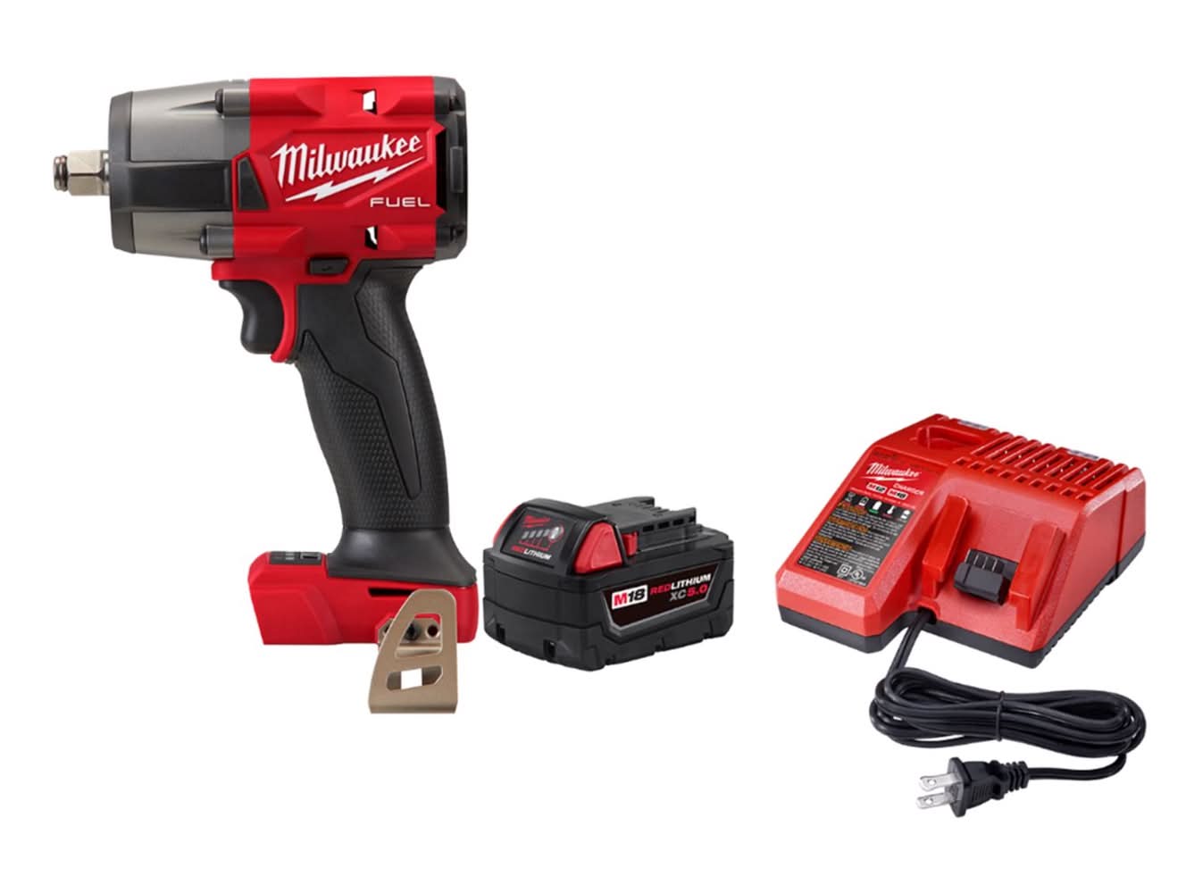 Milwaukee Impact Wrench 5Ah Battery Kit