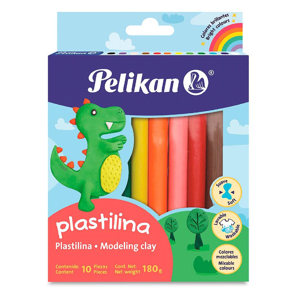 Pelikan plastilina (10 un)