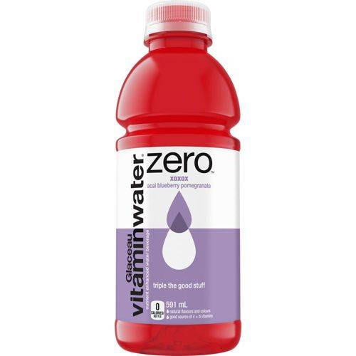 Glacéau Vitaminwater · Zero xoxox water beverage - Boisson à l'açaï, aux bleuets et à la grenade Zéro xoxox