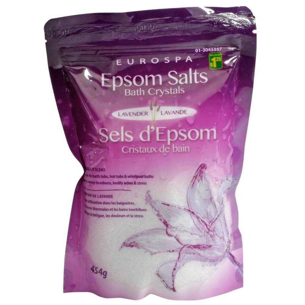 Lavender Scented Epsom Salt Crystals