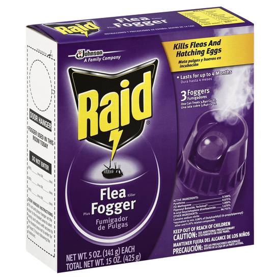 Raid Flea Killer Plus Fogger (3 ct)
