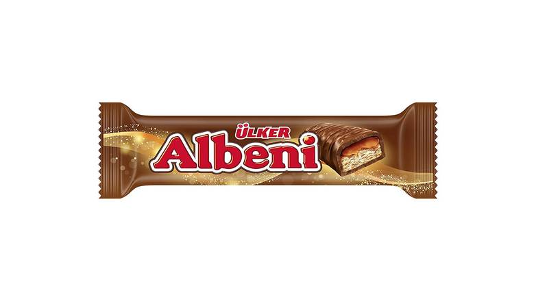 Ulker Albeni Milk Chocolate Coated Bar Caramel & Biscuit