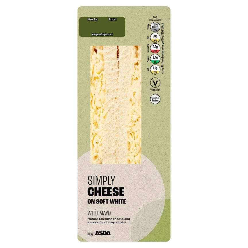 Asda Simply Cheese on Soft White