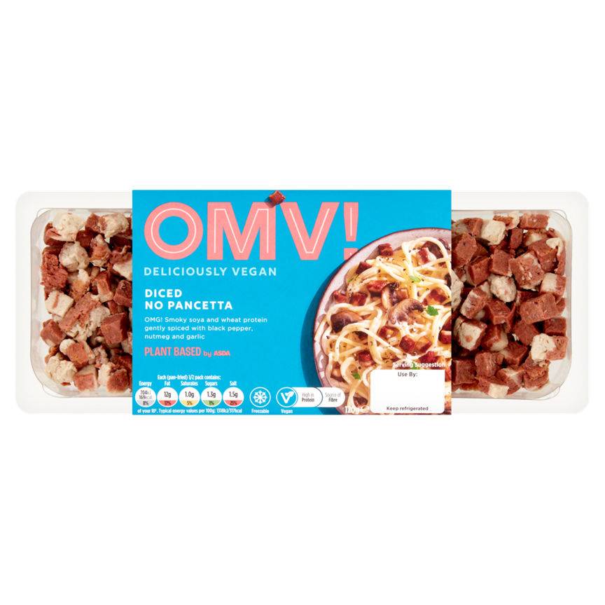 ASDA Plant Based Omv! Diced No Pancetta (120g)