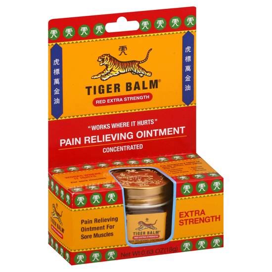 Tiger Balm Red Extra Strength Concentrated Pain Relieving Ointment