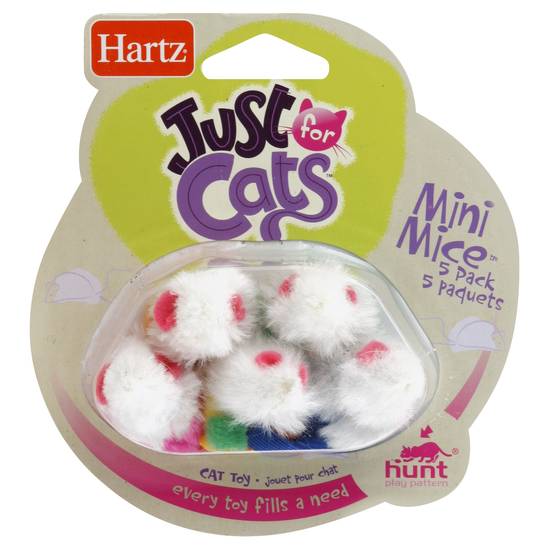 Hartz Mini Mice Hunt Play Pattern Cat Toy (5 ct)