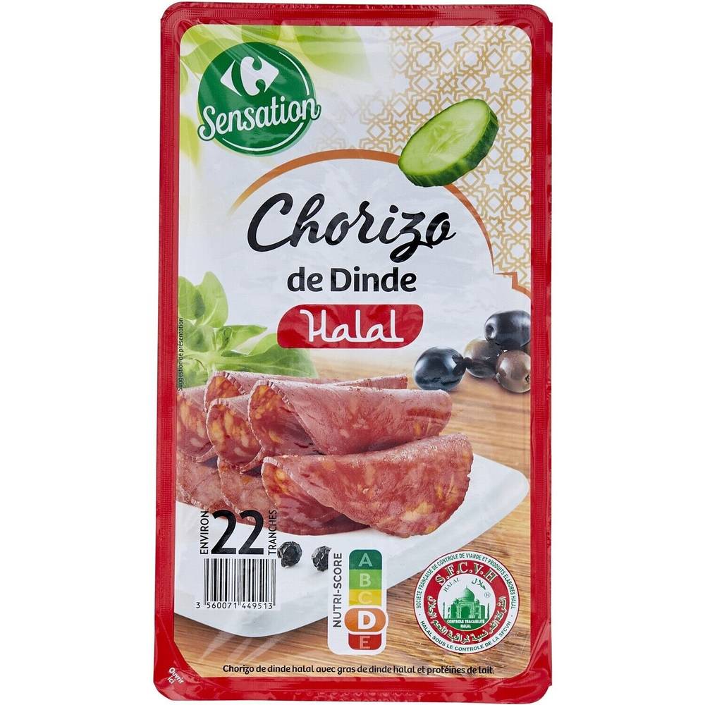 Carrefour Sensation - Chorizo de dinde halal