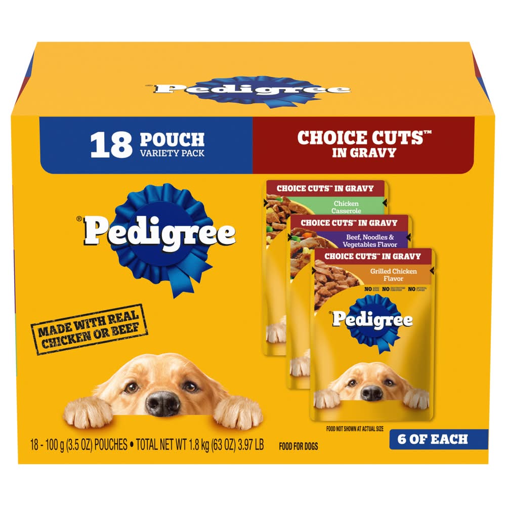 Pedigree Choice Cuts in Gravy Dog Food (63 oz, 18 ct)