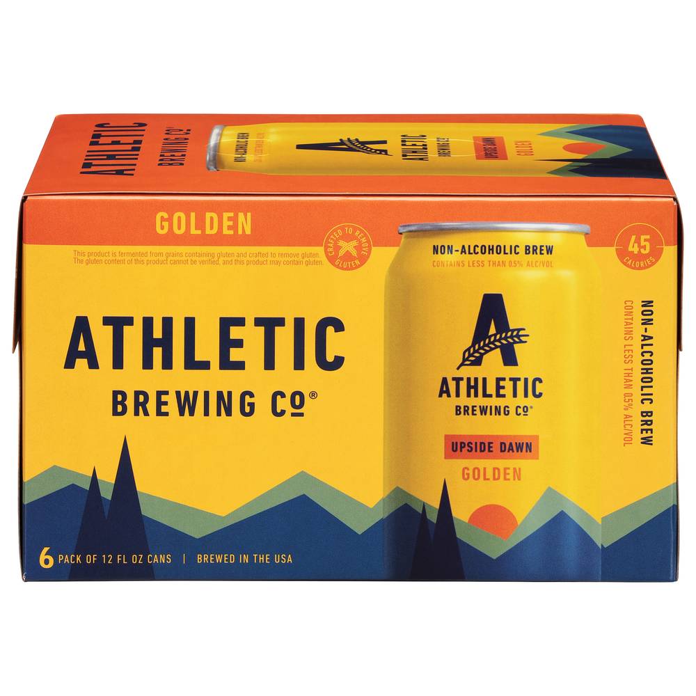 Athletic Brewing Co. Upside Dawn Golden Beer (6 pack, 12 fl oz)