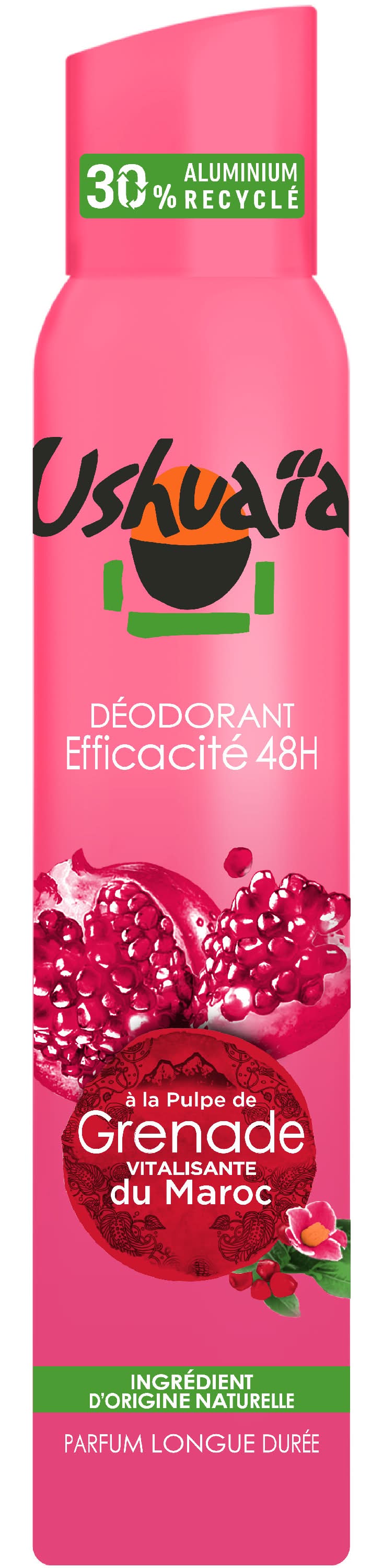 Ushuaïa - Déodorant à la pulpe de grenade, female (200ml)