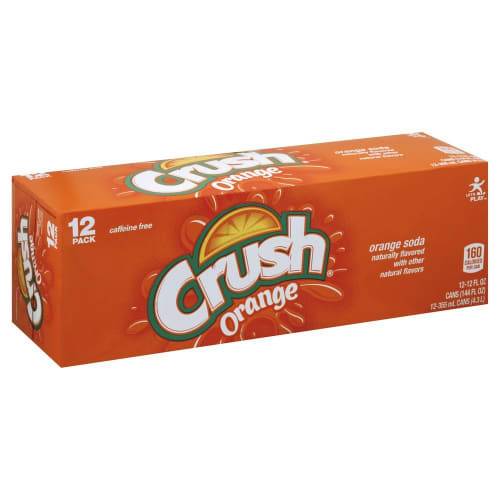 Crush Caffeine Free Orange Soda (12 ct, 12 fl oz)