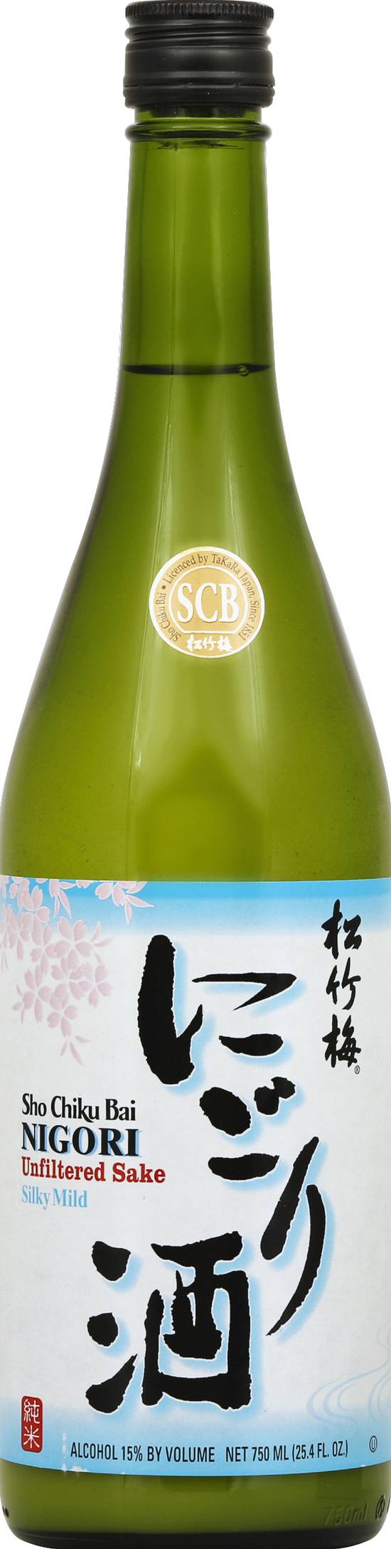 Sho Chiku Bai Nigori Silky Mild Unfiltered Sake (750 ml)