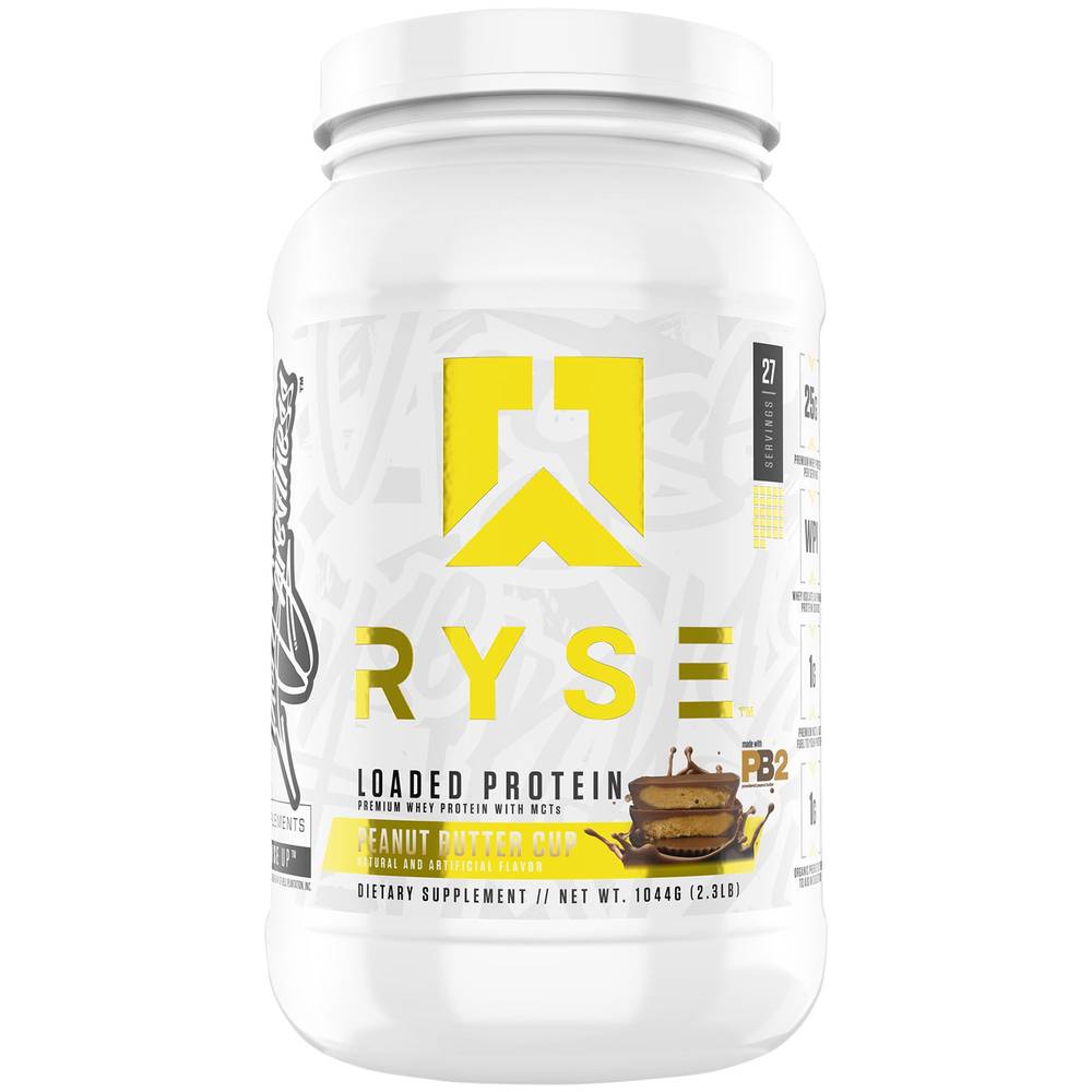 Ryse Loaded Protein Powder Dietary Supplement (1044 g) (peanut butter cup )