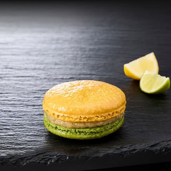 Le macaron citron-citron vert