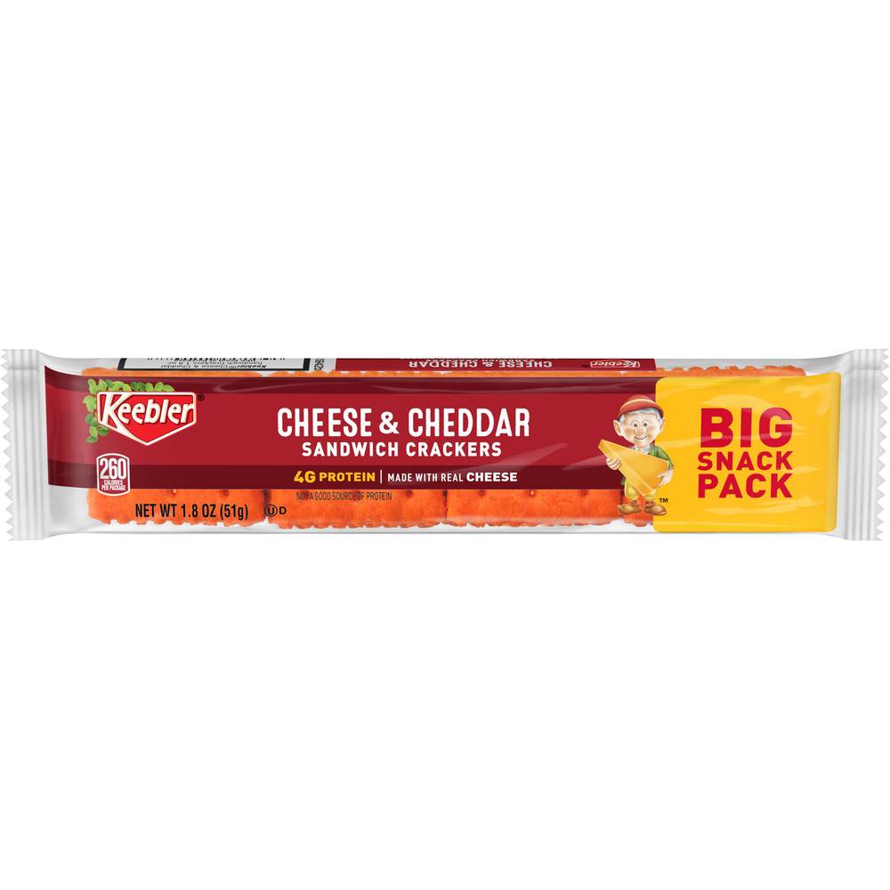 Keebler Sandwich Crackers, Cheddar, Cheese (1.8 oz)