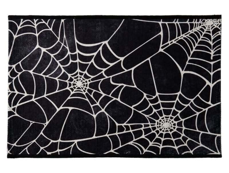 The Halloween Collection Spiderweb Chenille Halloween Mat - 20" X 30"