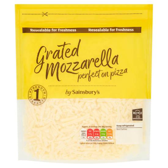 Sainsbury's Grated Mozzarella Cheese 250g