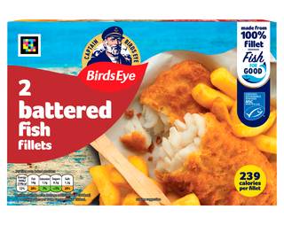 Birds Eye 2 Battered Fish Fillets 200g
