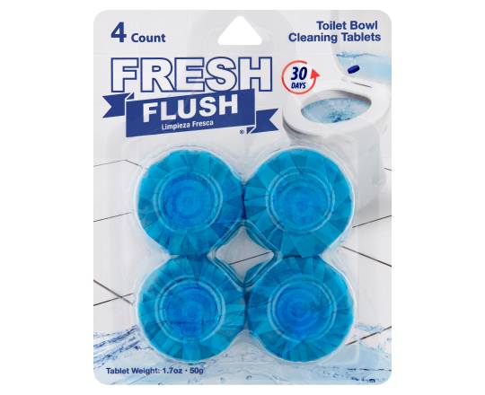 On the Go! Jacent Fresh Flush Toilet Bowl Cleaning Tablets, Blue (1.7 oz, 4 ct)