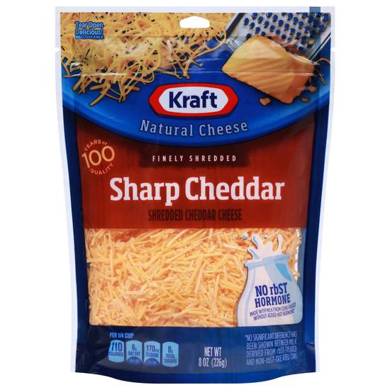 Kraft Natural Cheese Finely Shredded Sharp Cheddar