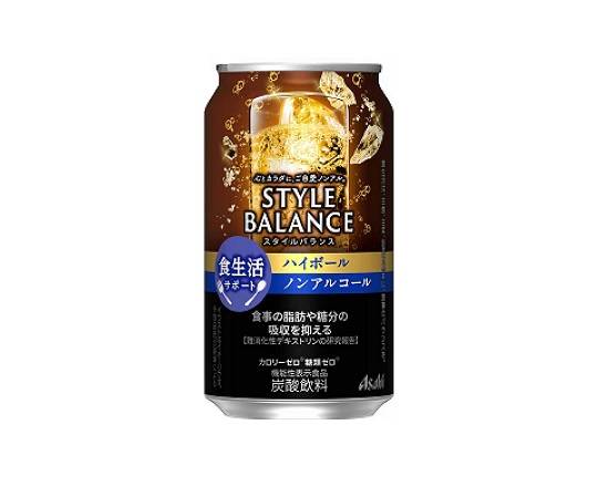 297612：〔ノンアルコール〕アサヒ スタイルバランスプラス 食生活サポート ハイボール 350ML缶 / Asahi Style-balance Plus Highball Flavored (Non-Alcoholic Drink)