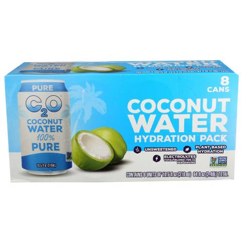 C2o Coconut Water 8 Pack Cans
