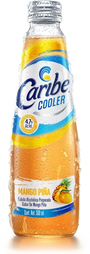 Caribe Cooler · Bebida alcohólica preparada, mango-piña (300 ml)