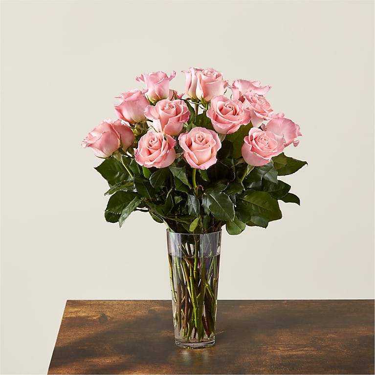 18 Long Stem Pink Roses