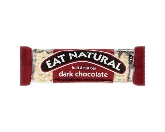 Eat Natural Fruit & Nut Bar Dark Chocolate with Cranberries and Macadamias 45g