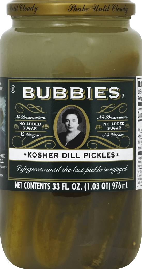 Bubbies Kosher Dill Pickles