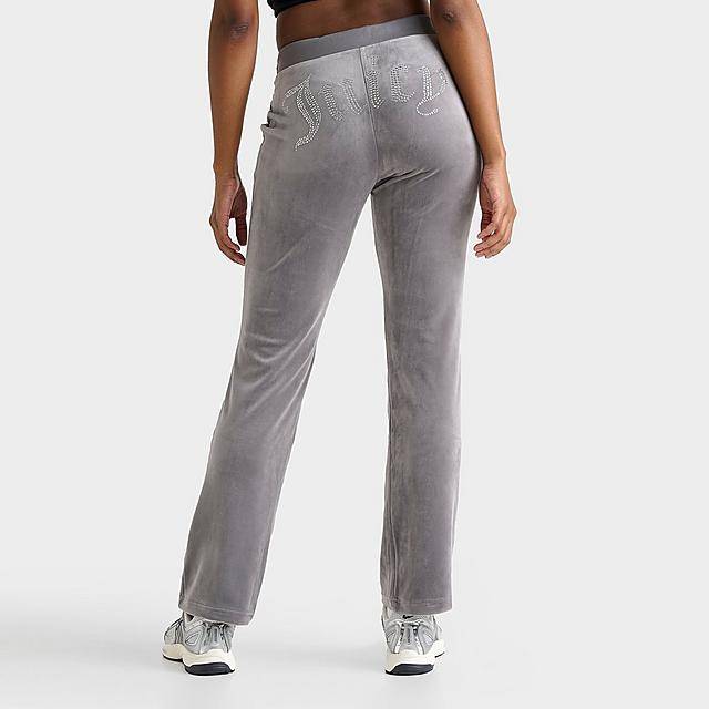 Women'S Juicy Couture Og Big Bling Velour Track Pants (Small)