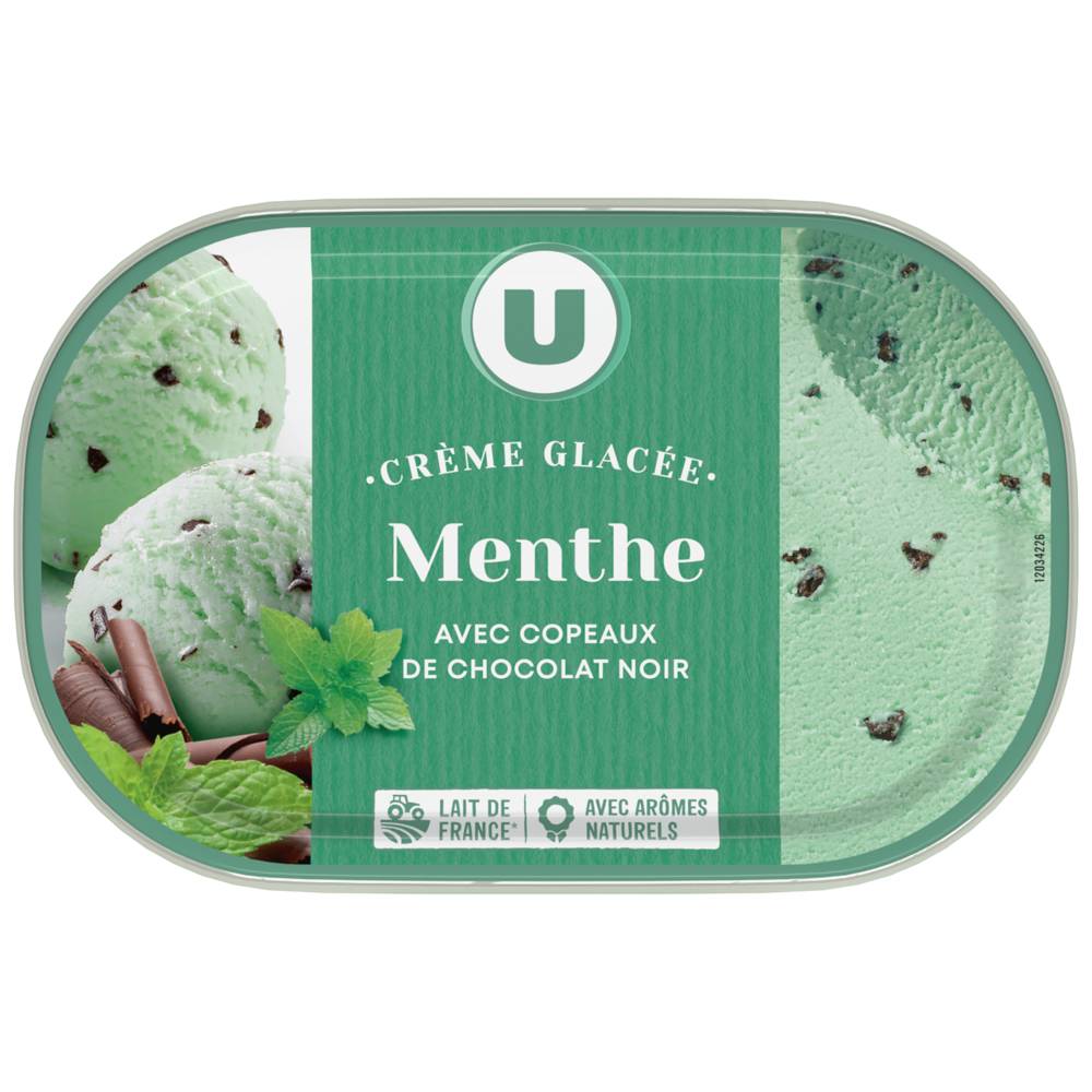 Les Produits U - Bac crème glacée menthe