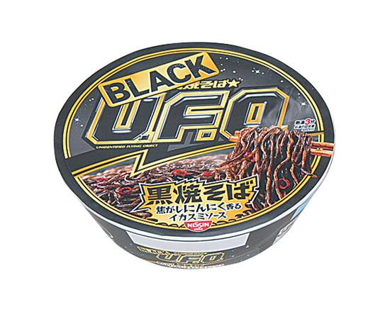 【カップ麺】日清 UFO黒焼そばイカスミソース