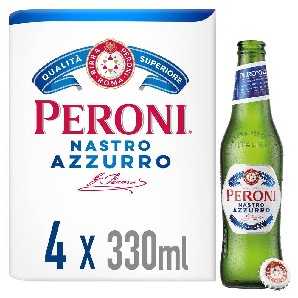 Peroni Nastro Azzurro Lager 4x330ml